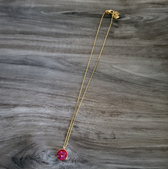 Kate Spade Brilliant Statements Crystal Pendant Necklace With Dust Bag - Picture 3 of 9